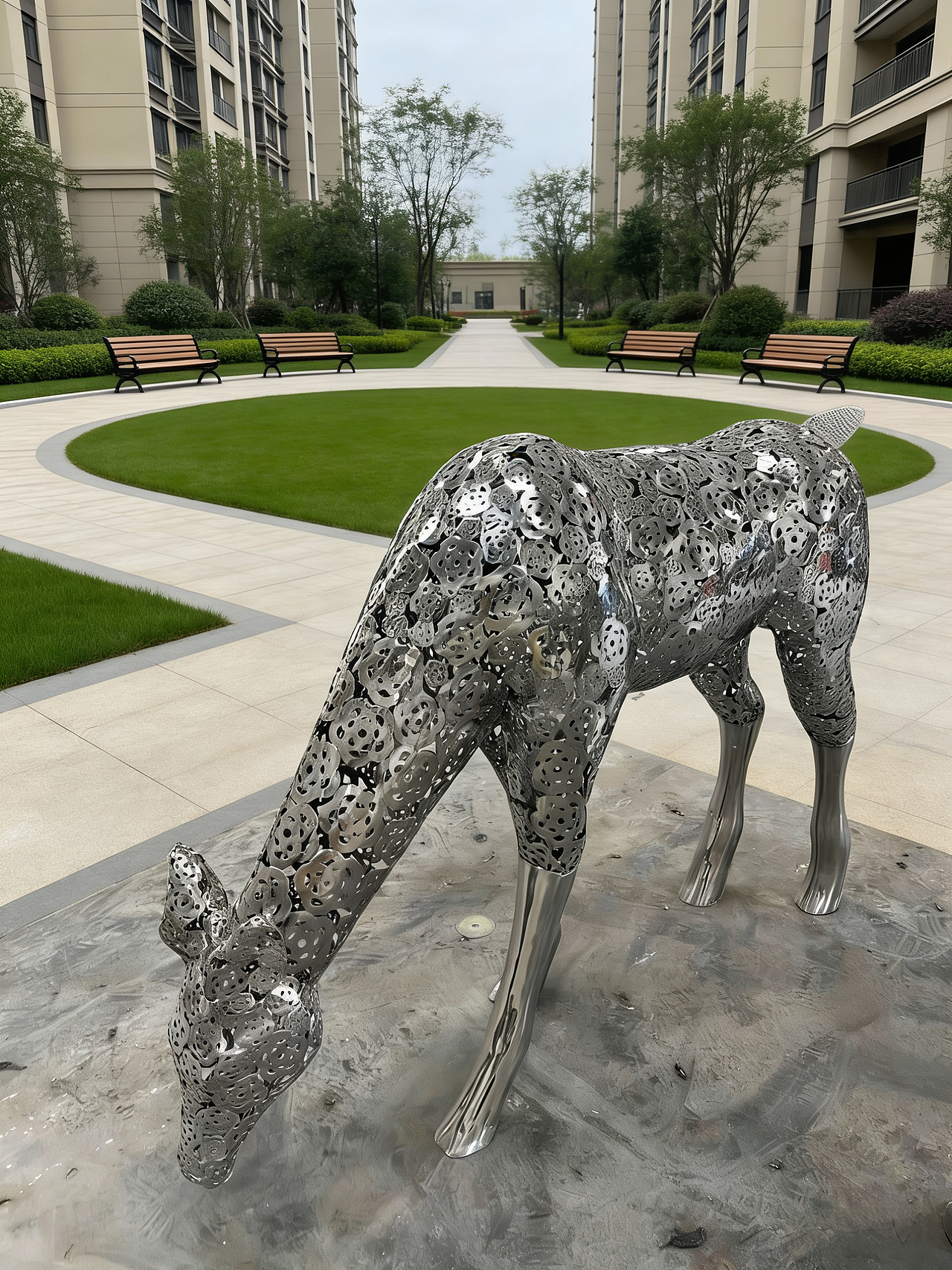 不锈钢梅花鹿雕塑不锈钢花瓣鹿雕塑动物造型草坪摆件（图ZNDA0NjIwODAw） - 其他手工艺 - 站酷设计师V13450817030原创素材 - 站酷ZCOOL