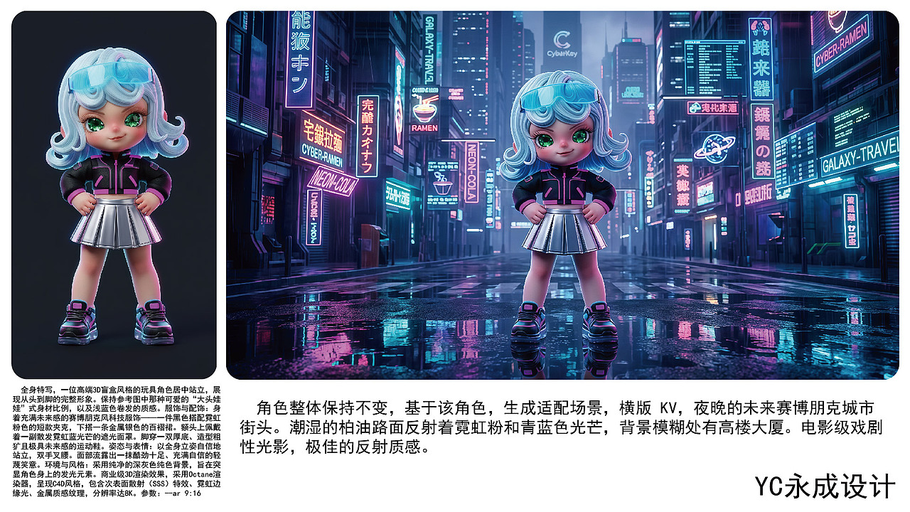 AIGC 工作流：旧 IP 翻新 | 提示词驱动变装与场景延伸（图ZNDA0NjI4MjYw） - AI作品 - 站酷设计师yc永成设计原创素材 - 站酷ZCOOL