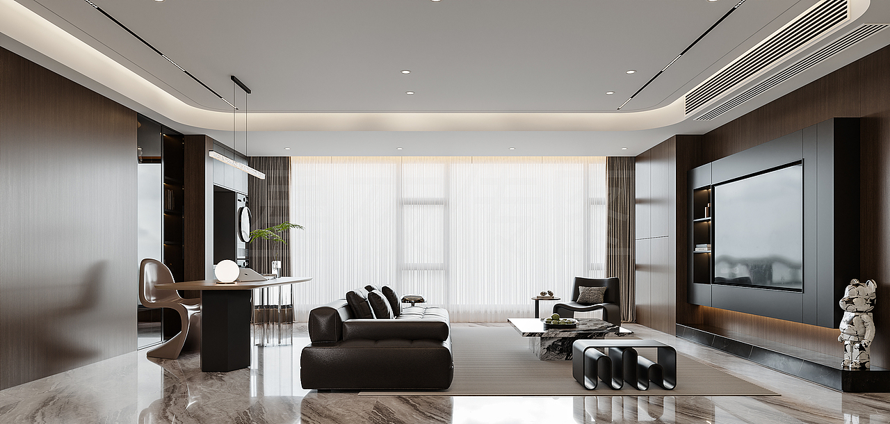 轻奢风 | 奢韵如诗，生活如常（图ZNDA0NjMxMTQw） - 家装设计 - 站酷设计师唐雨童原创素材 - 站酷ZCOOL