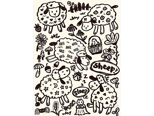 洋洋得意的羊（個人主頁-ZNzMzNjM0NDQ=） - 商業(yè)插畫 - 站酷設(shè)計師綠瓷叮叮原創(chuàng)素材 - 站酷ZCOOL