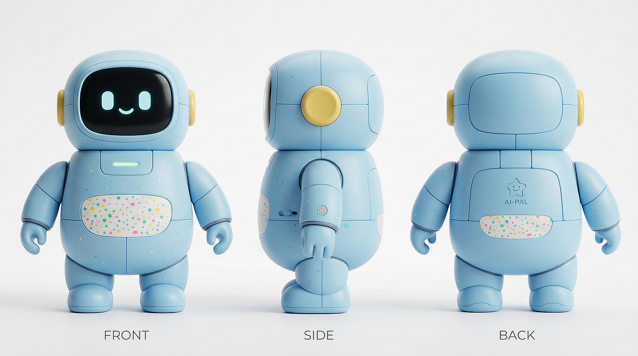 儿童陪伴机器人-咪发B梦（图ZNDA0NjQxNTk2） - 其他工业/产品 - 站酷设计师向宝宝带你飞原创素材 - 站酷ZCOOL