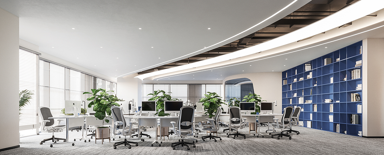 現(xiàn)代辦公室（圖ZNDA0NjQ5NDky） - 商業(yè)空間設(shè)計 - 站酷設(shè)計師予初呀0100原創(chuàng)素材 - 站酷ZCOOL