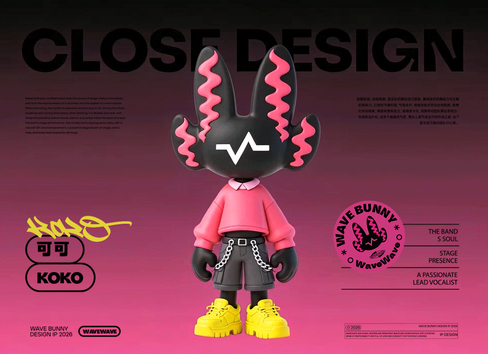 WAVE BUNNY | 浪浪兔IP（图ZNDA0NjUxODg0） - IP形象 - 站酷设计师来来lailai原创素材 - 站酷ZCOOL