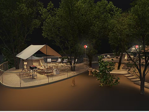 清河半岛露营主题丛林酒店项目规划