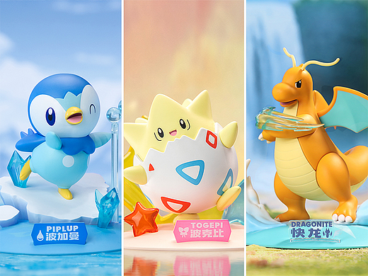 【宝可梦】波加曼/波克比/快龙 小尺寸手办拍摄