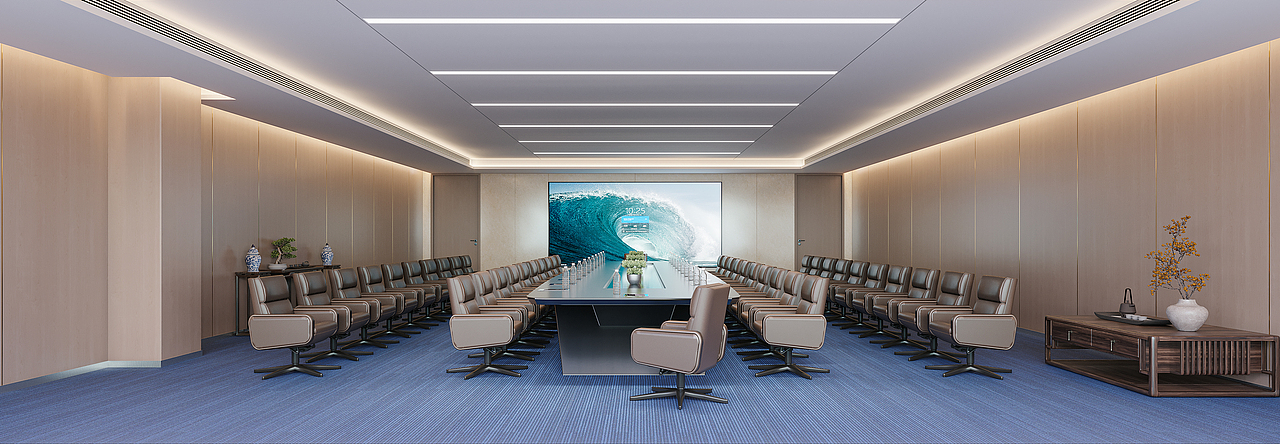 工装案例||办公大厅接待（图ZNDA0NjcyNTIw） - 商业空间设计 - 站酷设计师Z741307464原创素材 - 站酷ZCOOL