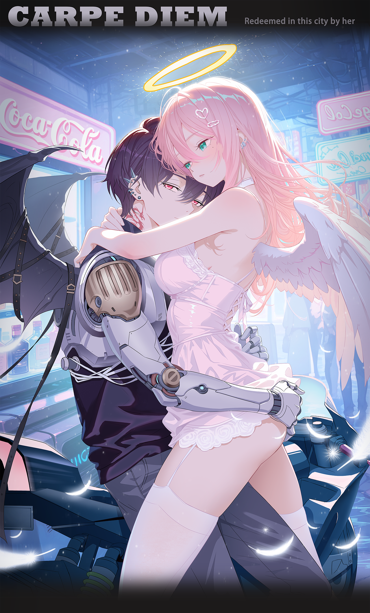 天使爱恶魔（图ZNDA0Njc2OTQ4） - 游戏原画 - 站酷设计师无极黑色原创素材 - 站酷ZCOOL