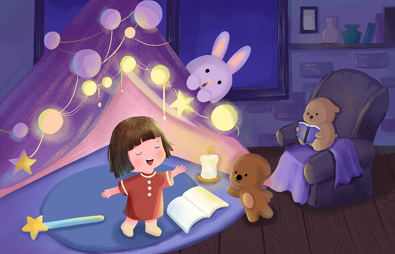 儿童插画（图ZNDA0NjgzNjA4） - 商业插画 - 站酷设计师吃一口芋头原创素材 - 站酷ZCOOL