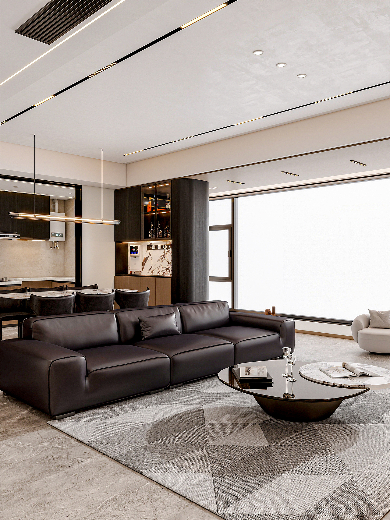 四川成都锦粼湖院二期（118平方意式极简三居室）（图ZNDA0NjkwNTIw） - 家装设计 - 站酷设计师设计师成爽原创素材 - 站酷ZCOOL