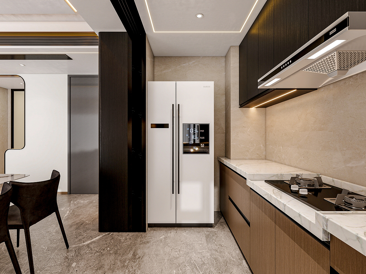 四川成都锦粼湖院二期（118平方意式极简三居室）（图ZNDA0NjkwNDc2） - 家装设计 - 站酷设计师设计师成爽原创素材 - 站酷ZCOOL