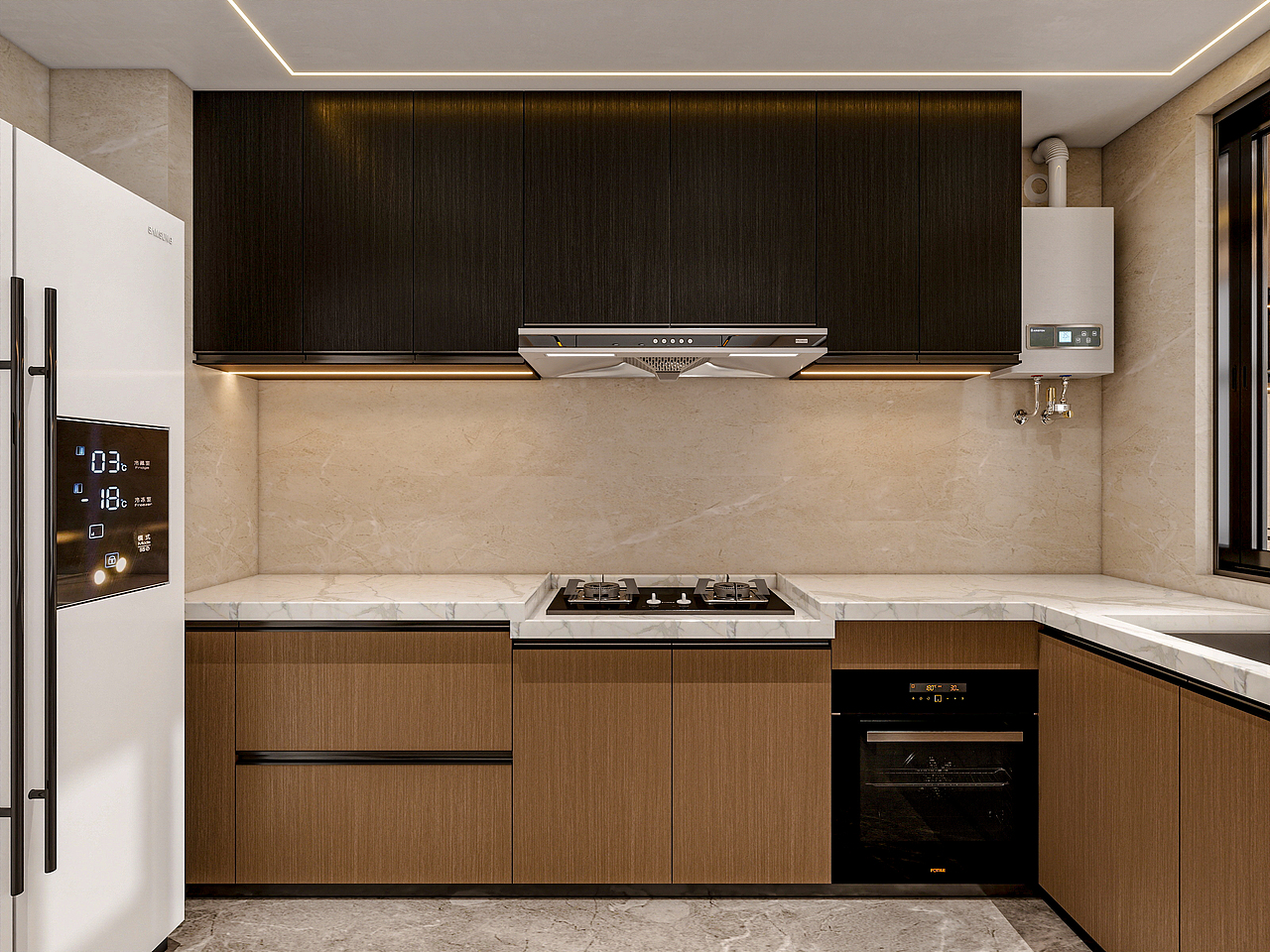 四川成都锦粼湖院二期（118平方意式极简三居室）（图ZNDA0NjkwNDY4） - 家装设计 - 站酷设计师设计师成爽原创素材 - 站酷ZCOOL