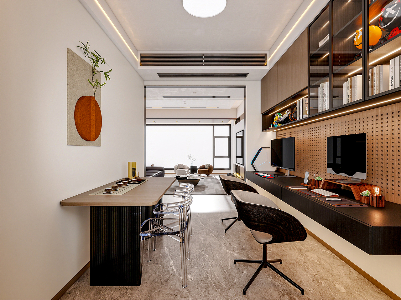 四川成都锦粼湖院二期（118平方意式极简三居室）（图ZNDA0NjkwNTQw） - 家装设计 - 站酷设计师设计师成爽原创素材 - 站酷ZCOOL