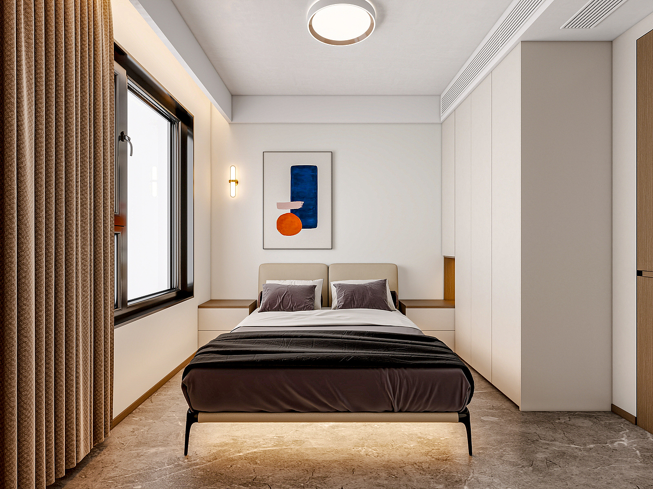 四川成都锦粼湖院二期（118平方意式极简三居室）（图ZNDA0NjkwNTU2） - 家装设计 - 站酷设计师设计师成爽原创素材 - 站酷ZCOOL