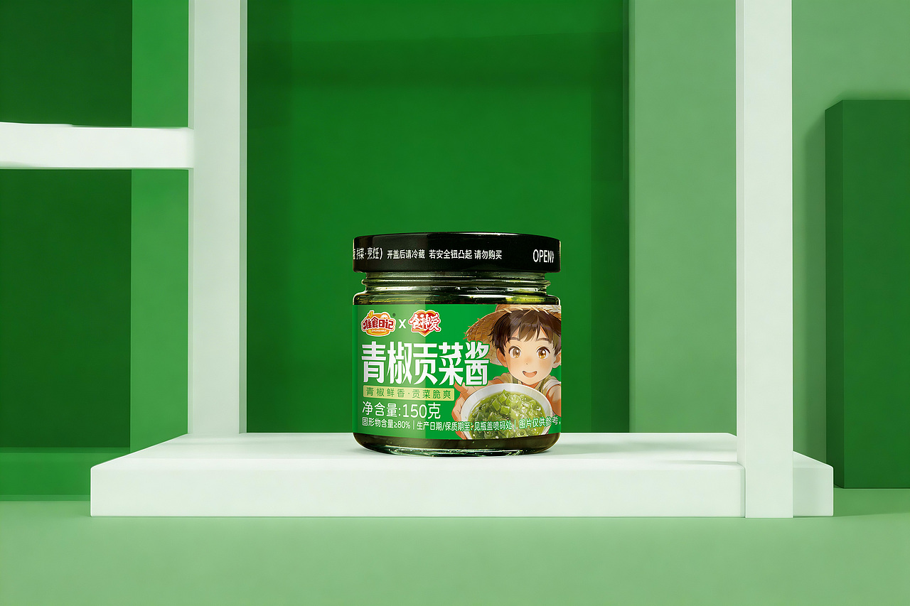 青椒贡菜酱（图ZNDA0NjkxMTU2） - 包装 - 站酷设计师懒猫会设计原创素材 - 站酷ZCOOL
