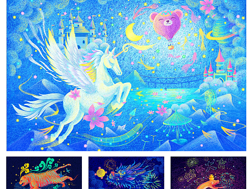 100张线圈插画作品合集