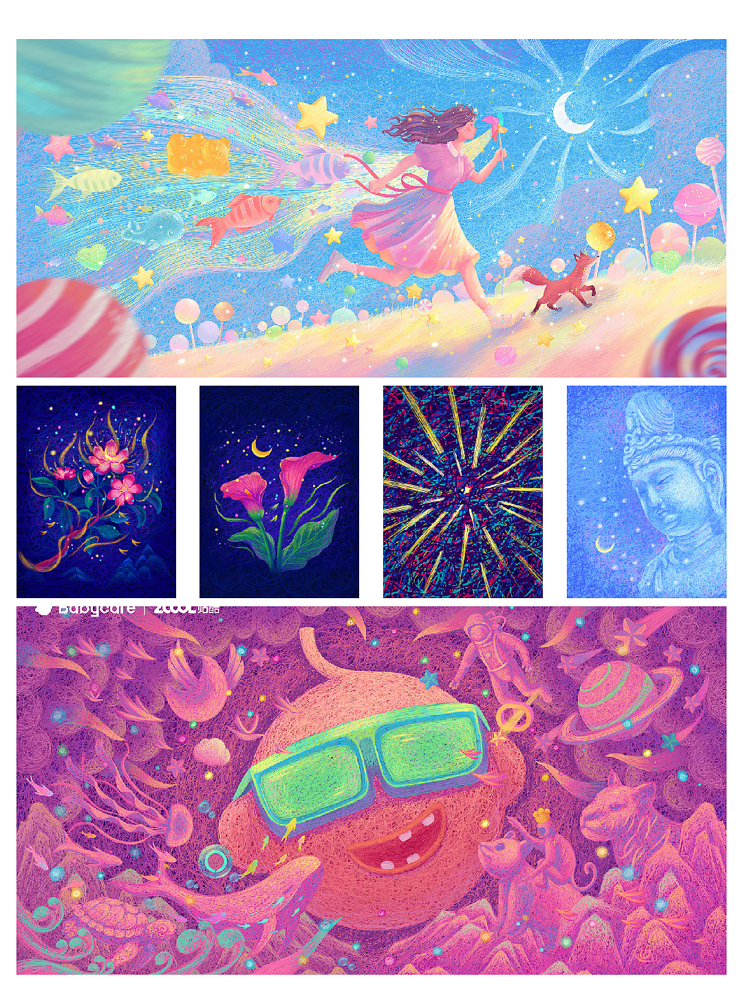 100张线圈插画作品合集（图ZNDA0NjkzOTky） - 艺术插画 - 站酷设计师插画师胡一刮原创素材 - 站酷ZCOOL