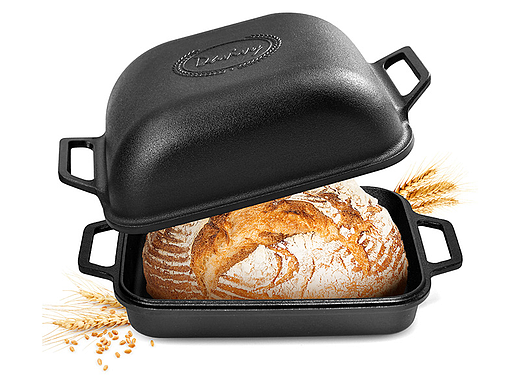 亚马逊精品设计——黑色方形铸铁面包锅