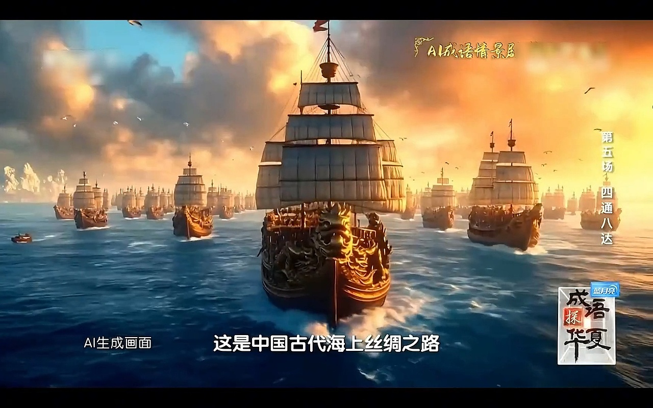 《郑和下西洋》-成语探华夏系列短片|历史故事|AIGC（图ZNDA0NzEzNTA0） - 短片 - 站酷设计师AI炼丹师忠忠原创素材 - 站酷ZCOOL