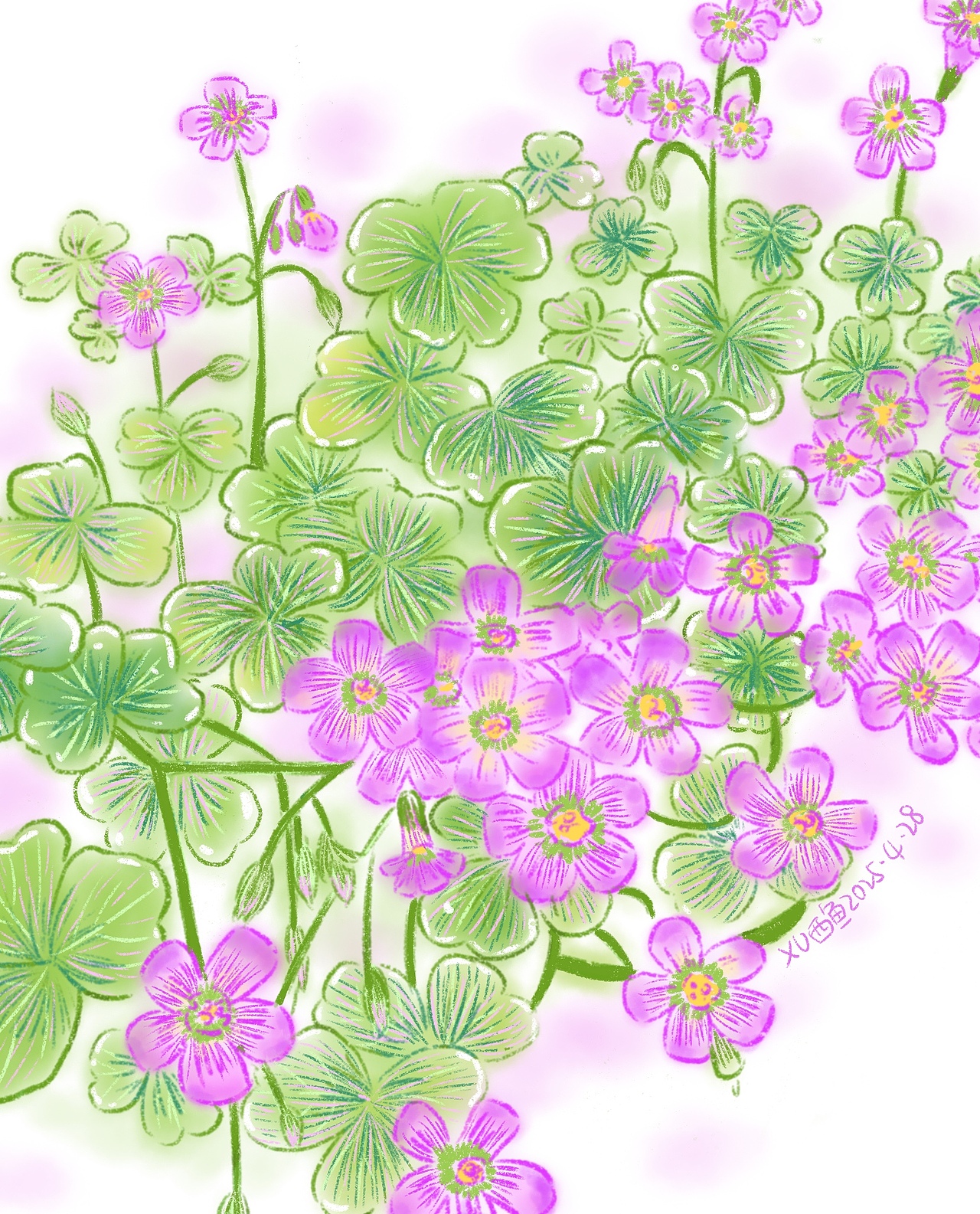 我画过的春天（图ZNDA0NzE3NDc2） - 商业插画 - 站酷设计师西鱼西鱼原创素材 - 站酷ZCOOL