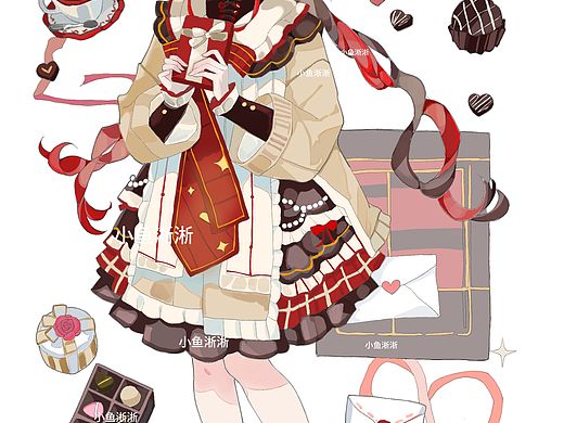 巧克力少女立绘