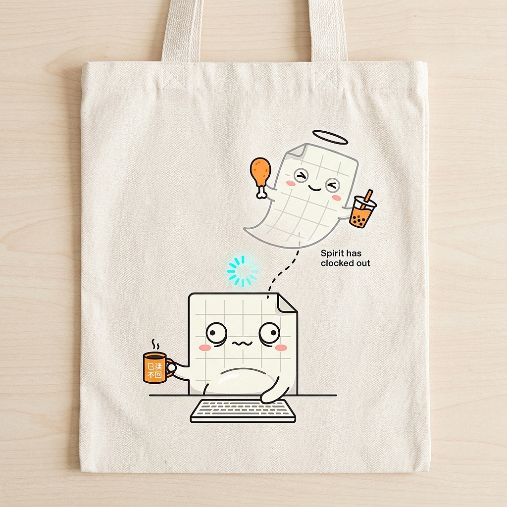 摸鱼酱·原创卡通IP设计丨打印机里跑出来的佛系小幽灵（图ZNDA0NzIzMjM2） - IP形象 - 站酷设计师KhooMaple原创素材 - 站酷ZCOOL