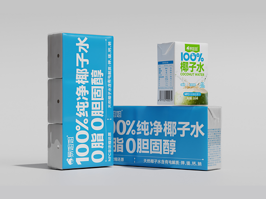 易捷椰子水包装设计|饮料快消品包装