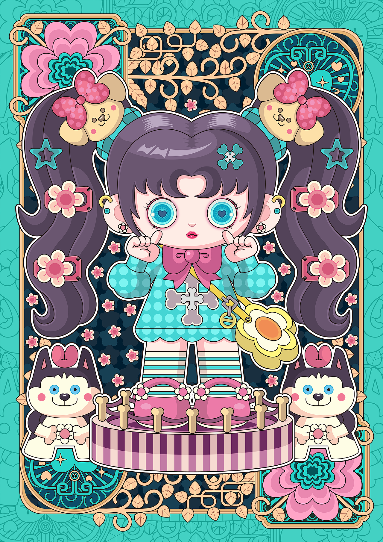 矢量插画之生肖拟人（图ZNDA0NzI4MTE2） - 商业插画 - 站酷设计师起起君酱原创素材 - 站酷ZCOOL