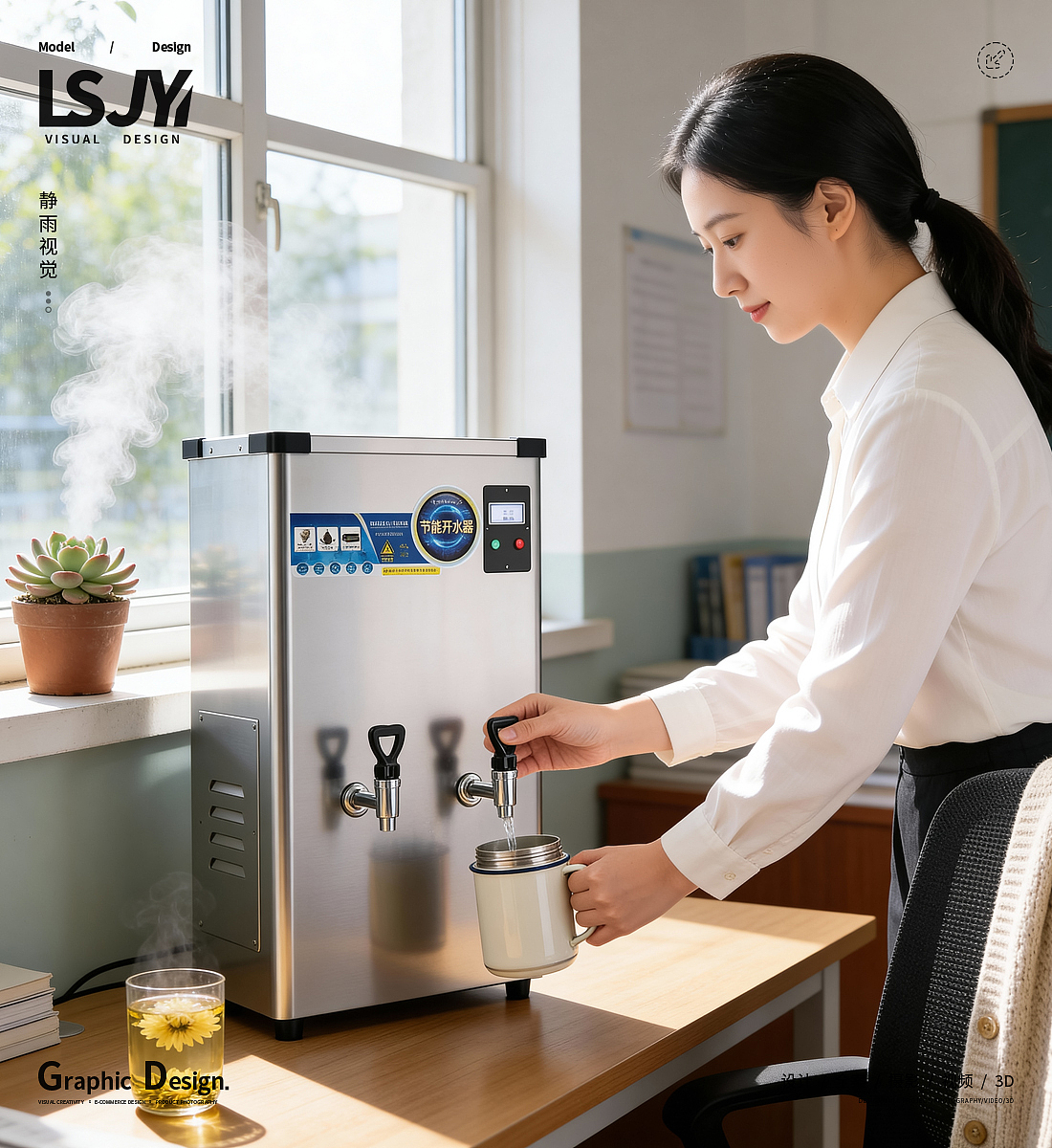 荣事达商用饮水机丨场景图 X 静雨视觉（图ZNDA0NzI4OTEy） - 电商 - 站酷设计师蕾神静雨原创素材 - 站酷ZCOOL