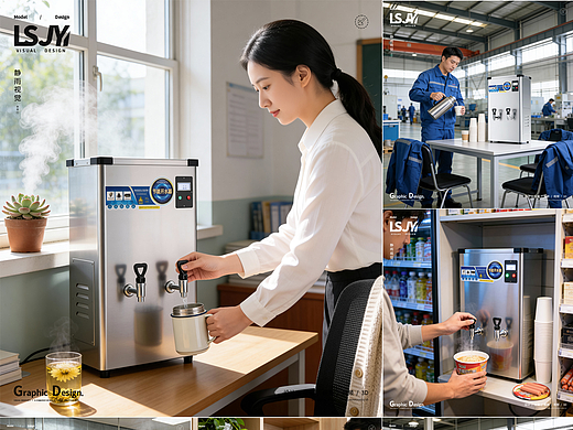 荣事达商用饮水机丨场景图 X 静雨视觉 