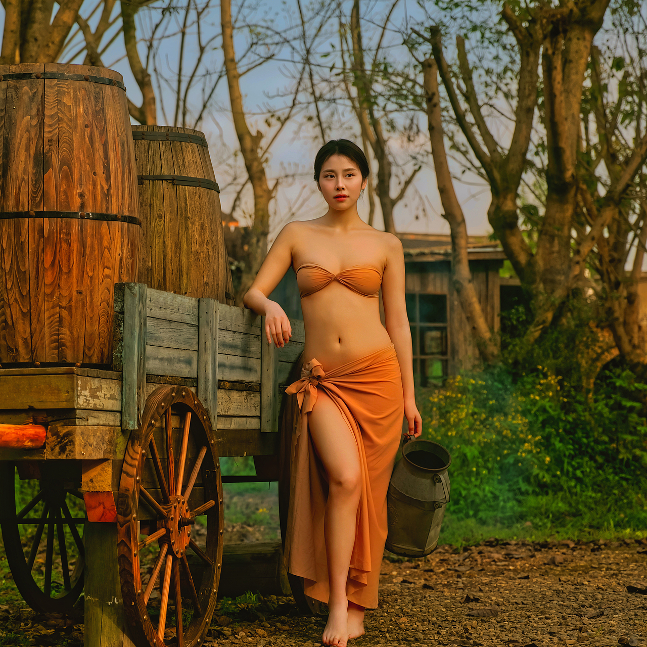 复古油画写真（图ZNDA0NzI5MDM2） - 人像摄影 - 站酷设计师爱西安的摄影师原创素材 - 站酷ZCOOL