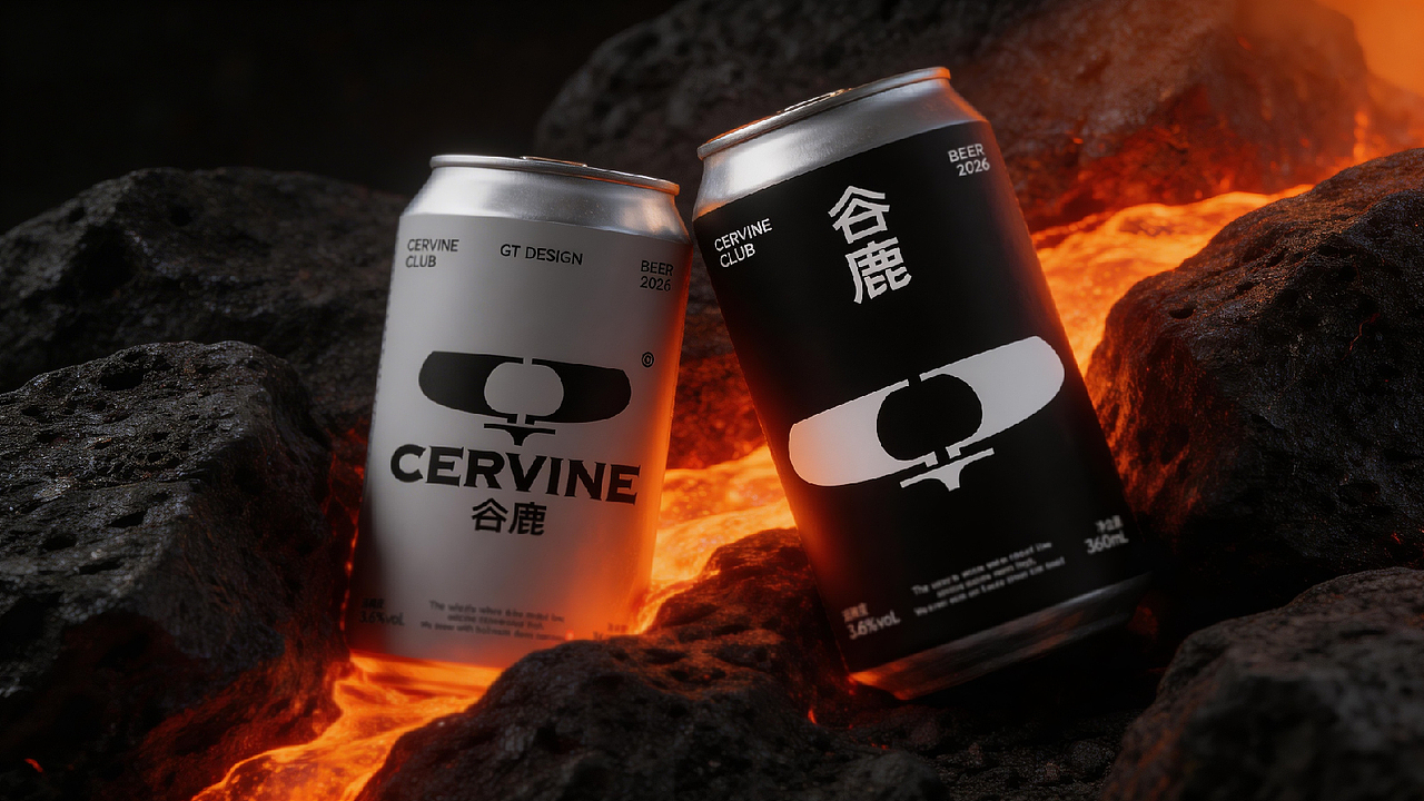 CERVINE谷鹿 | 啤酒品牌设计（图ZNDA0NzMzMDQw） - 品牌 - 站酷设计师GT里里原创素材 - 站酷ZCOOL
