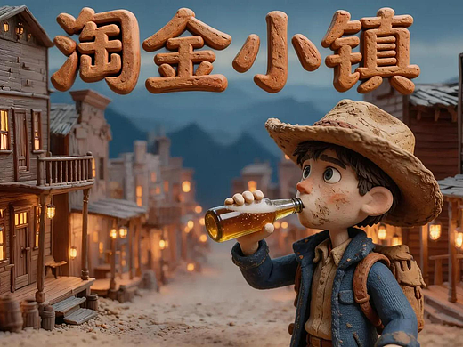 给周杰伦新歌做一个AIMV-淘金小镇