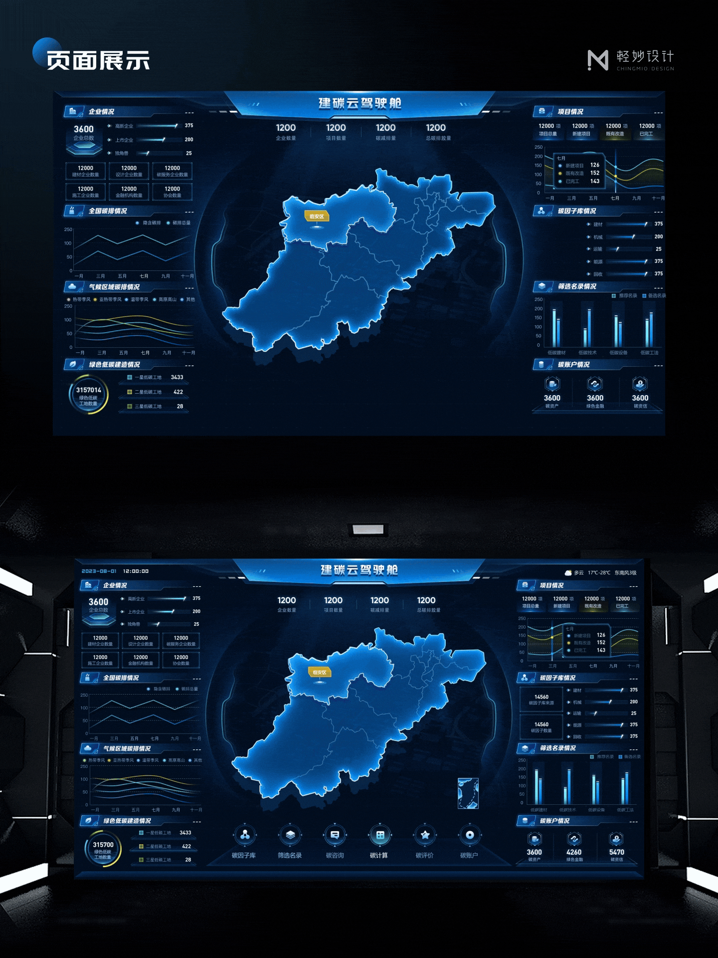 🖥️ 可视化智慧大屏 | 2.0合集（图ZNDA0NzM2MDA4） - 交互/UE - 站酷设计师轻妙设计原创素材 - 站酷ZCOOL
