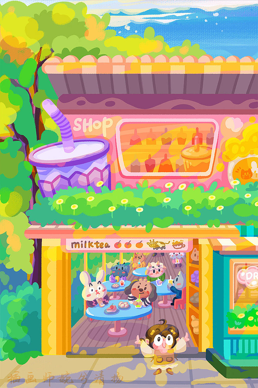 春天那些事儿（图ZNDA0NzQ1NjMy） - 商业插画 - 站酷设计师婉兮清扬wxqy原创素材 - 站酷ZCOOL