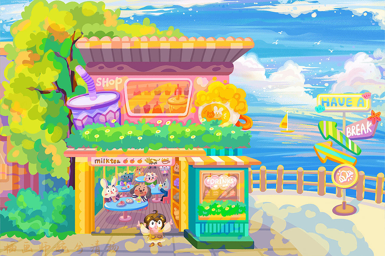 春天那些事儿（图ZNDA0NzQ1NjM2） - 商业插画 - 站酷设计师婉兮清扬wxqy原创素材 - 站酷ZCOOL