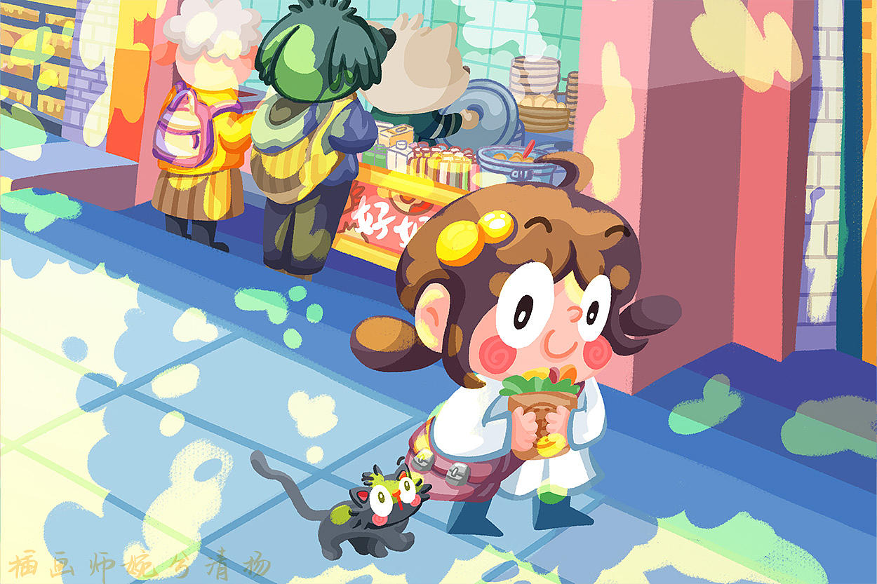 春天那些事儿（图ZNDA0NzQ1Njg4） - 商业插画 - 站酷设计师婉兮清扬wxqy原创素材 - 站酷ZCOOL