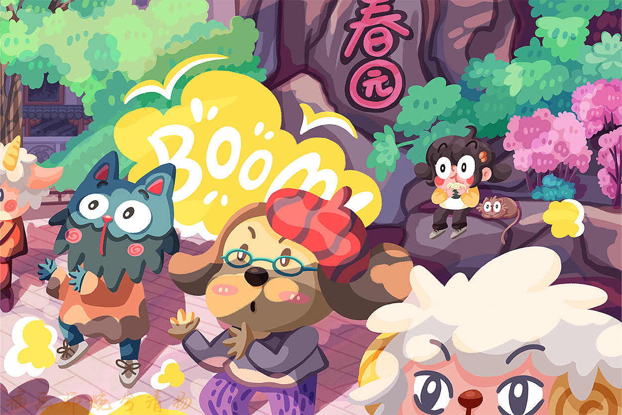 春天那些事儿（图ZNDA0NzQ1Njgw） - 商业插画 - 站酷设计师婉兮清扬wxqy原创素材 - 站酷ZCOOL
