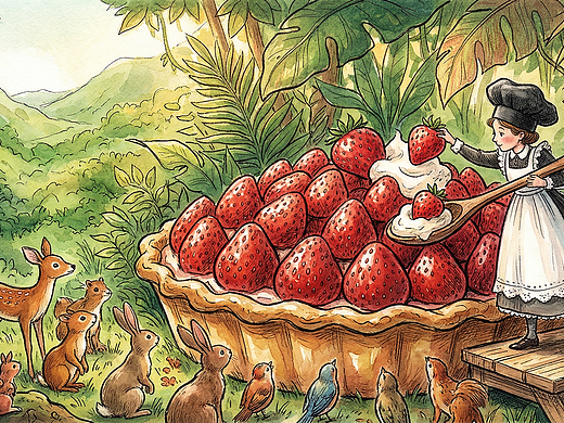 复古欧洲自然画风