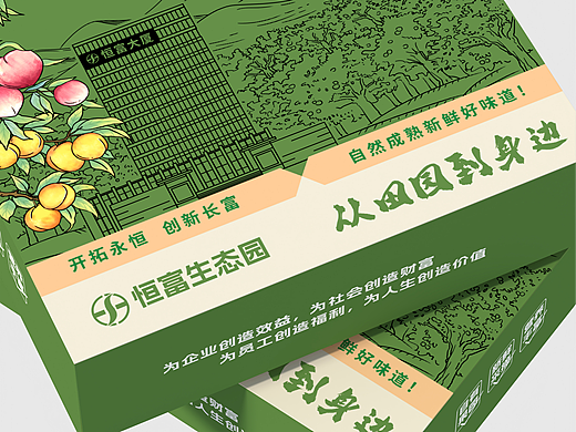 包装设计 I 企业水果礼盒包装（恒富大厦）