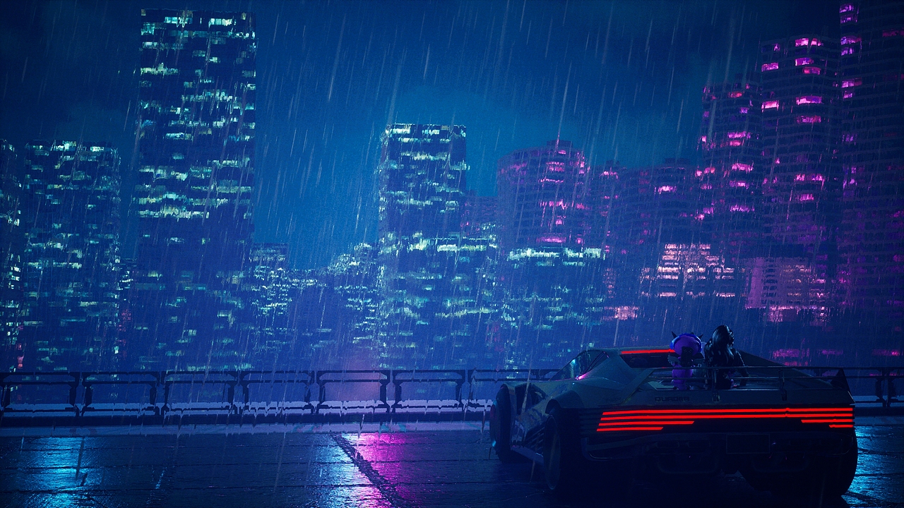 赛博雨夜（图ZNDA0NzUwOTg0） - 场景 - 站酷设计师MediocredesignX原创素材 - 站酷ZCOOL