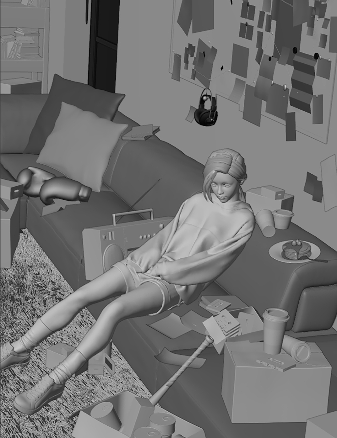 使用三辅二的方式，画了罗小黑的师姐（图ZNDA0NzUwODQ4） - 游戏原画 - 站酷设计师泽舷原创素材 - 站酷ZCOOL
