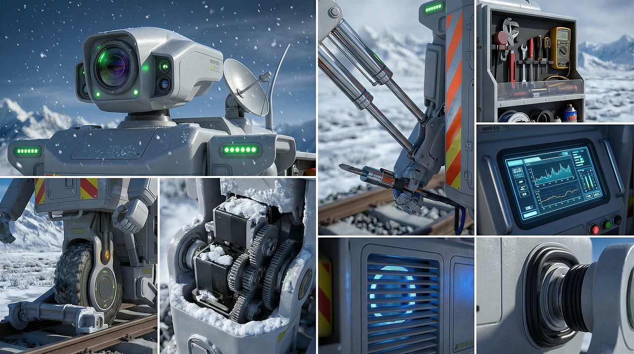 铁路维护机器人（图ZNDA0NzU0NTI4） - 其他工业/产品 - 站酷设计师向宝宝带你飞原创素材 - 站酷ZCOOL