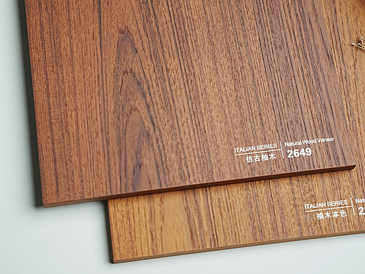 柚木的质感看得见，天然木皮的魅力！