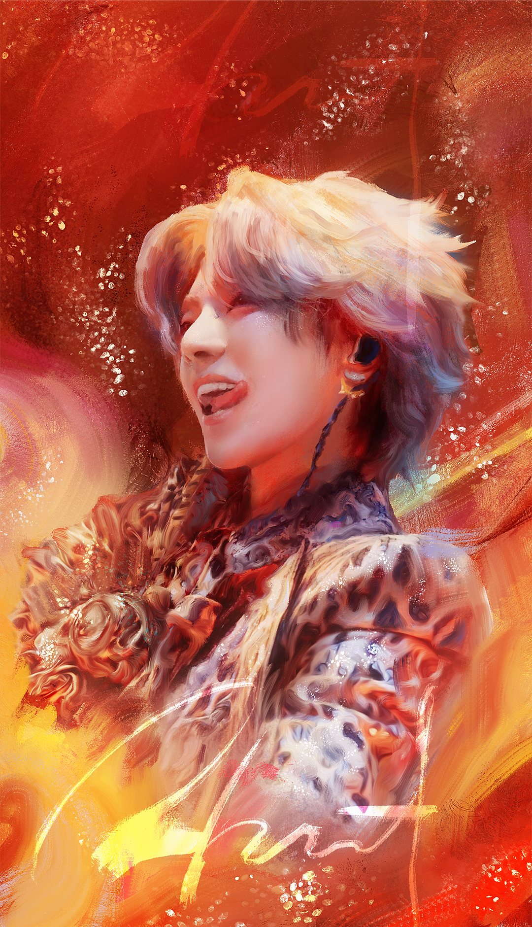 厚涂写实华晨宇油画质感的肖像（图ZNDA0NzYwOTM2） - 艺术插画 - 站酷设计师橘子香气不是你原创素材 - 站酷ZCOOL