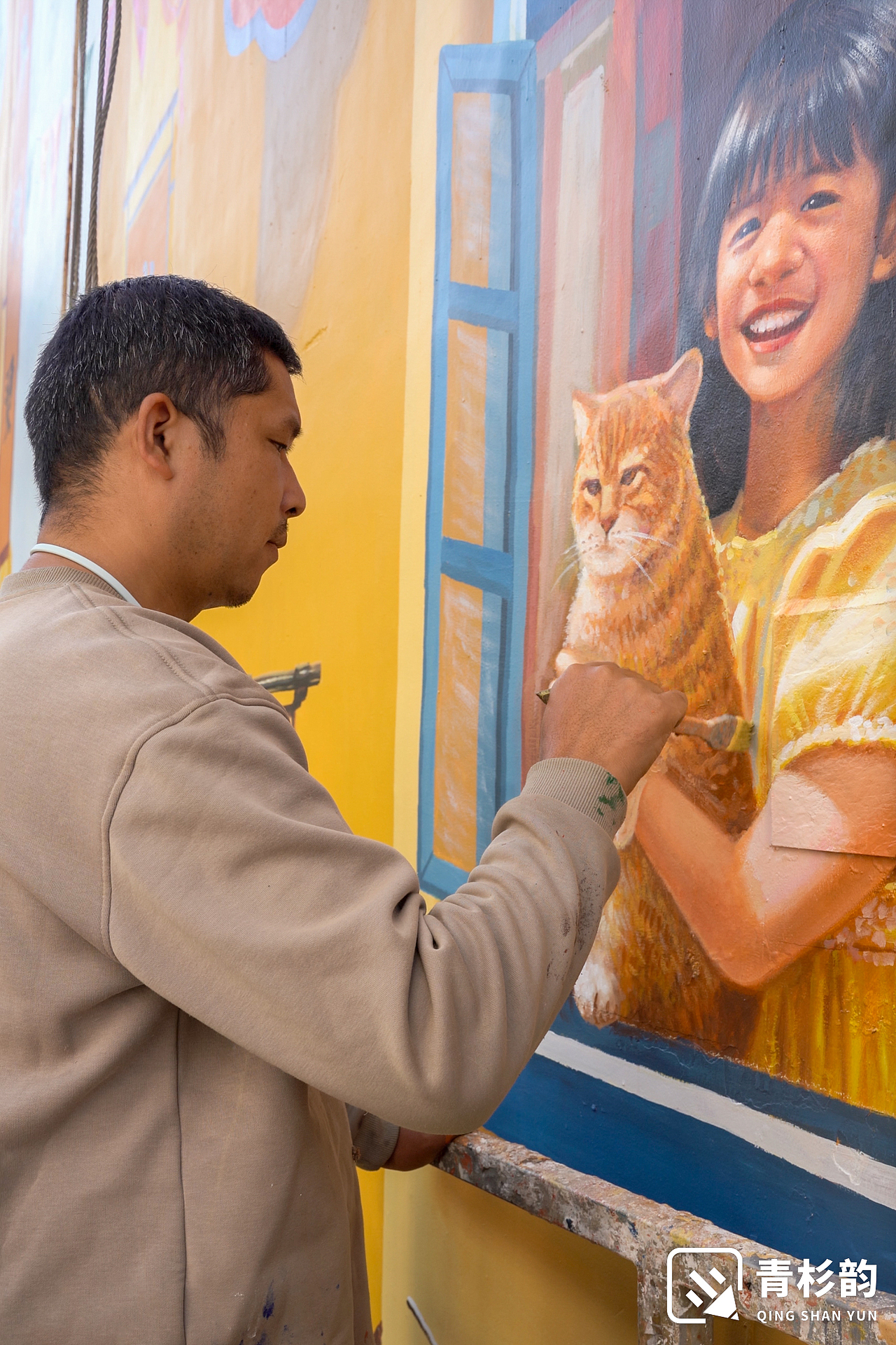 西宁街景墙绘（图ZNDA0NzYxNjA0） - 商业空间设计 - 站酷设计师青杉韵墙绘原创素材 - 站酷ZCOOL