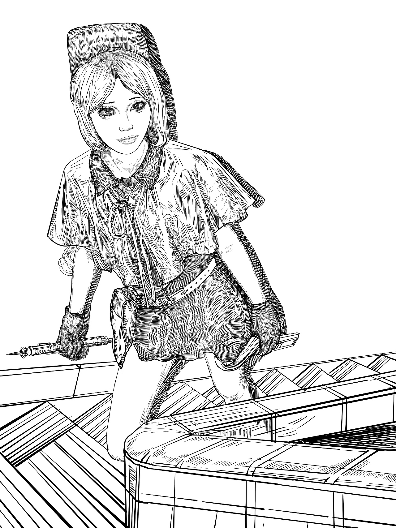 一组线性速写（图ZNDA0NzYxNjY0） - 商业插画 - 站酷设计师中胡子原创素材 - 站酷ZCOOL