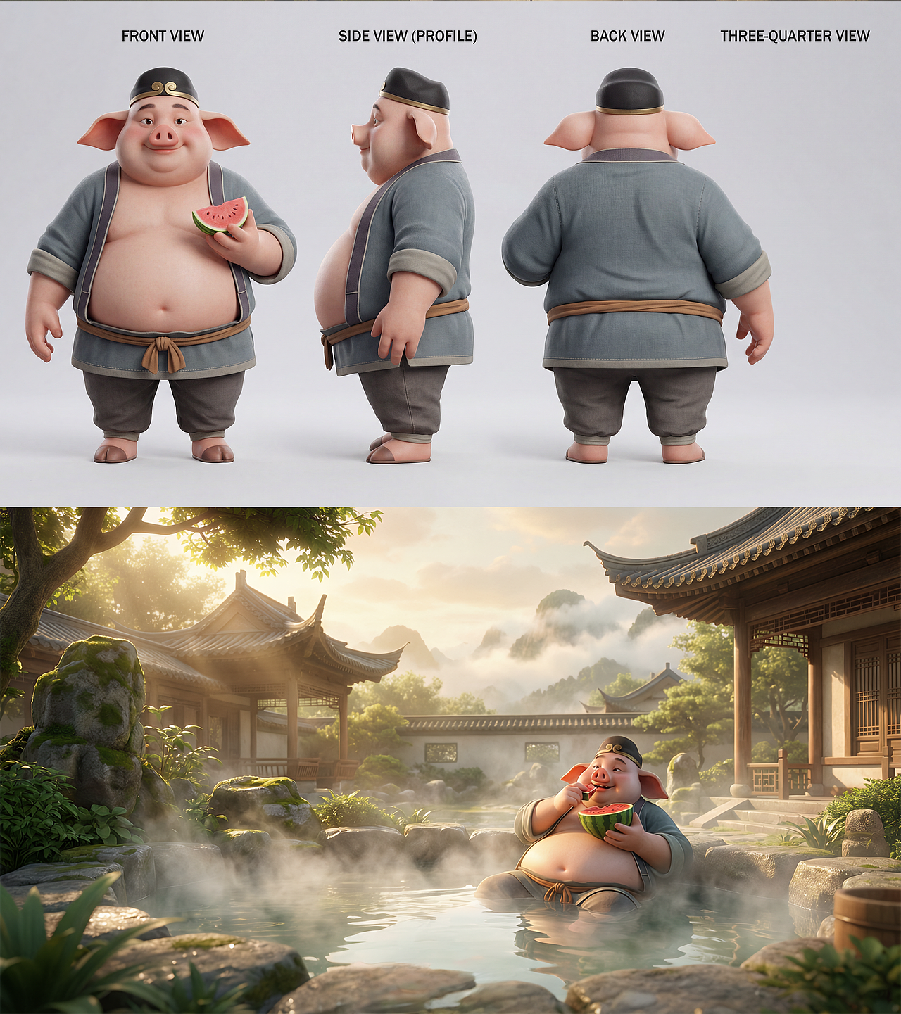 【移动大圣府】 岚图汽车 X 站酷（图ZNDA0NzY0MTc2） - AI作品 - 站酷设计师喂野猪原创素材 - 站酷ZCOOL