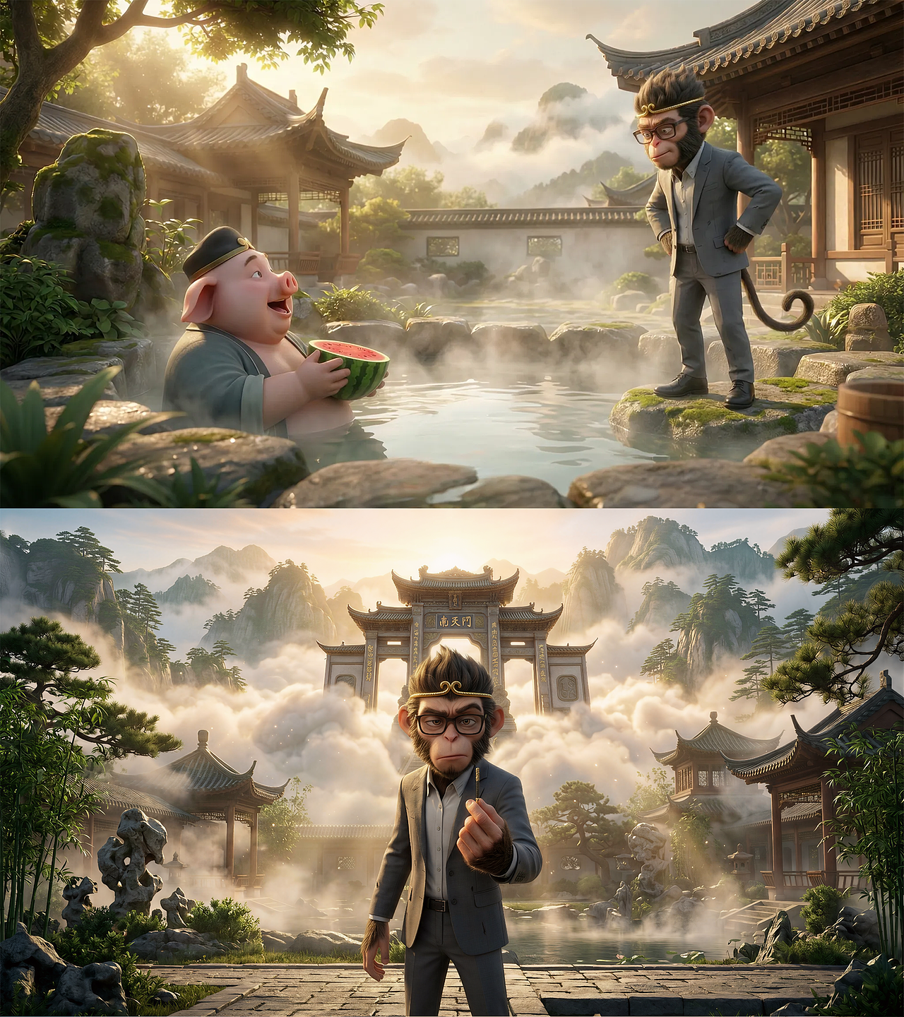 【移动大圣府】 岚图汽车 X 站酷（图ZNDA0NzY0MTgw） - AI作品 - 站酷设计师喂野猪原创素材 - 站酷ZCOOL