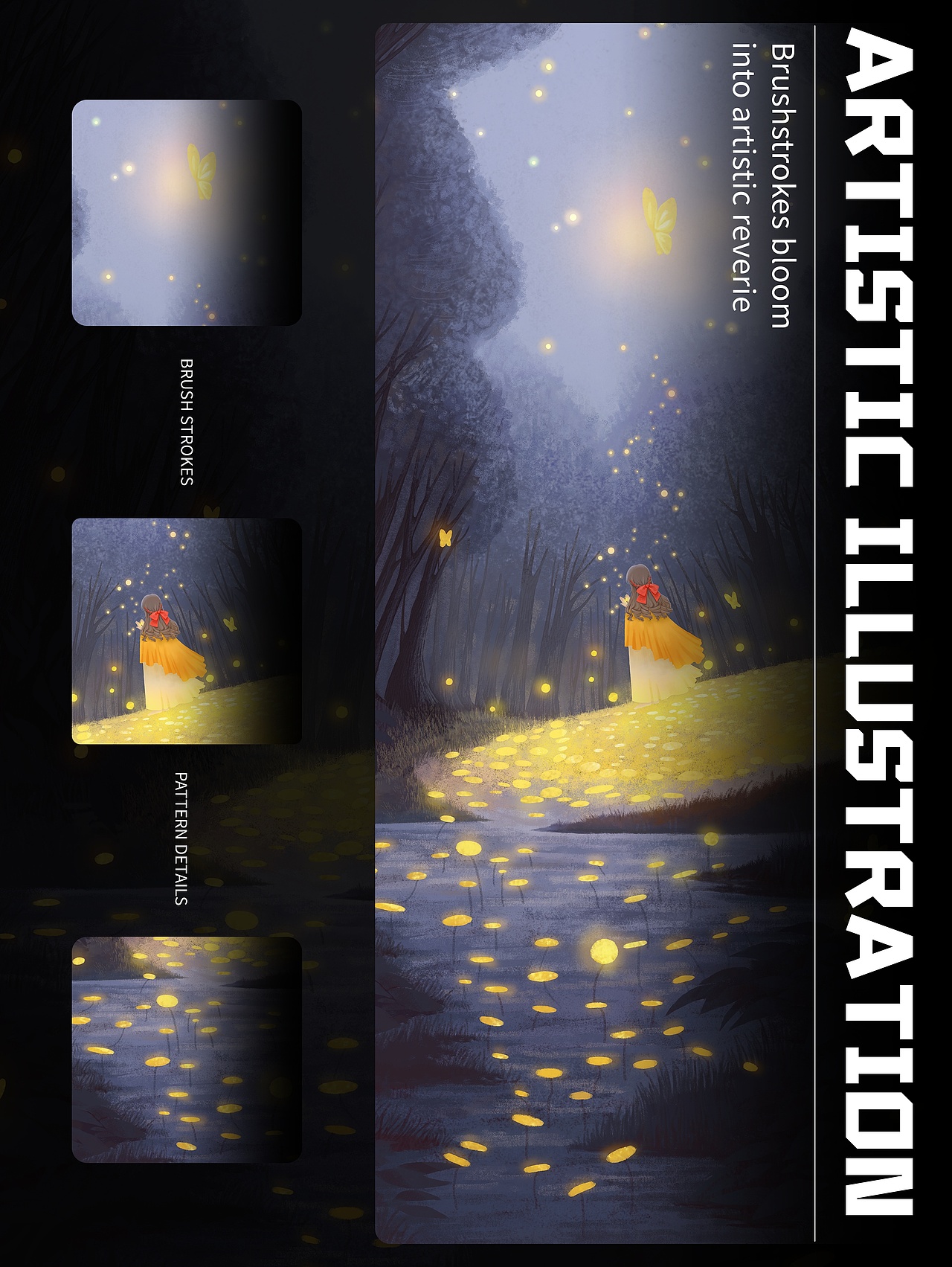 星芒织梦：光影成诗（图ZNDA0NzY0MzY4） - 艺术插画 - 站酷设计师陈知夏_企权权原创素材 - 站酷ZCOOL