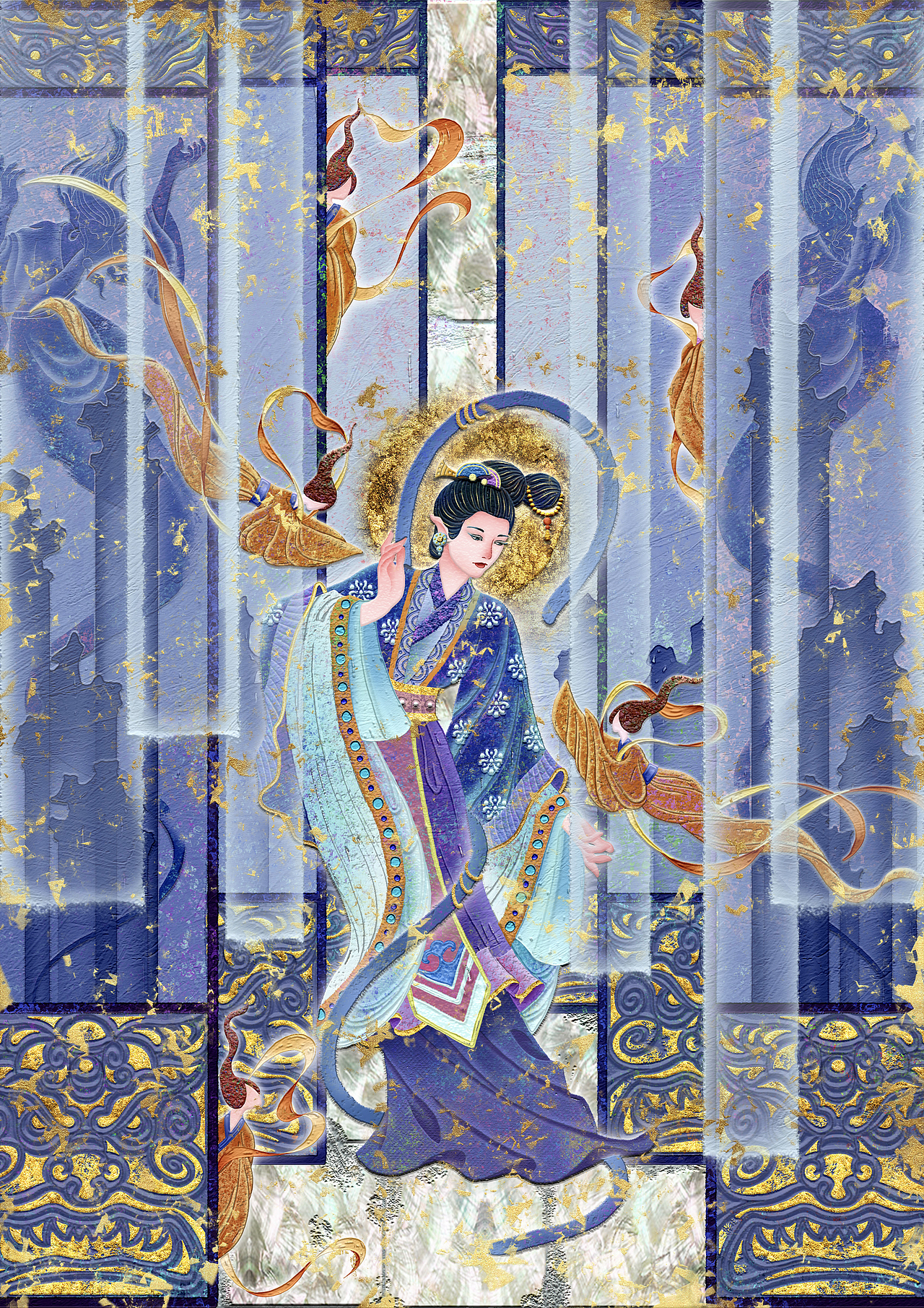 二十八星宿·四水星君（图ZNDA0NzY0NDM2） - 艺术插画 - 站酷设计师插画师奇点原创素材 - 站酷ZCOOL